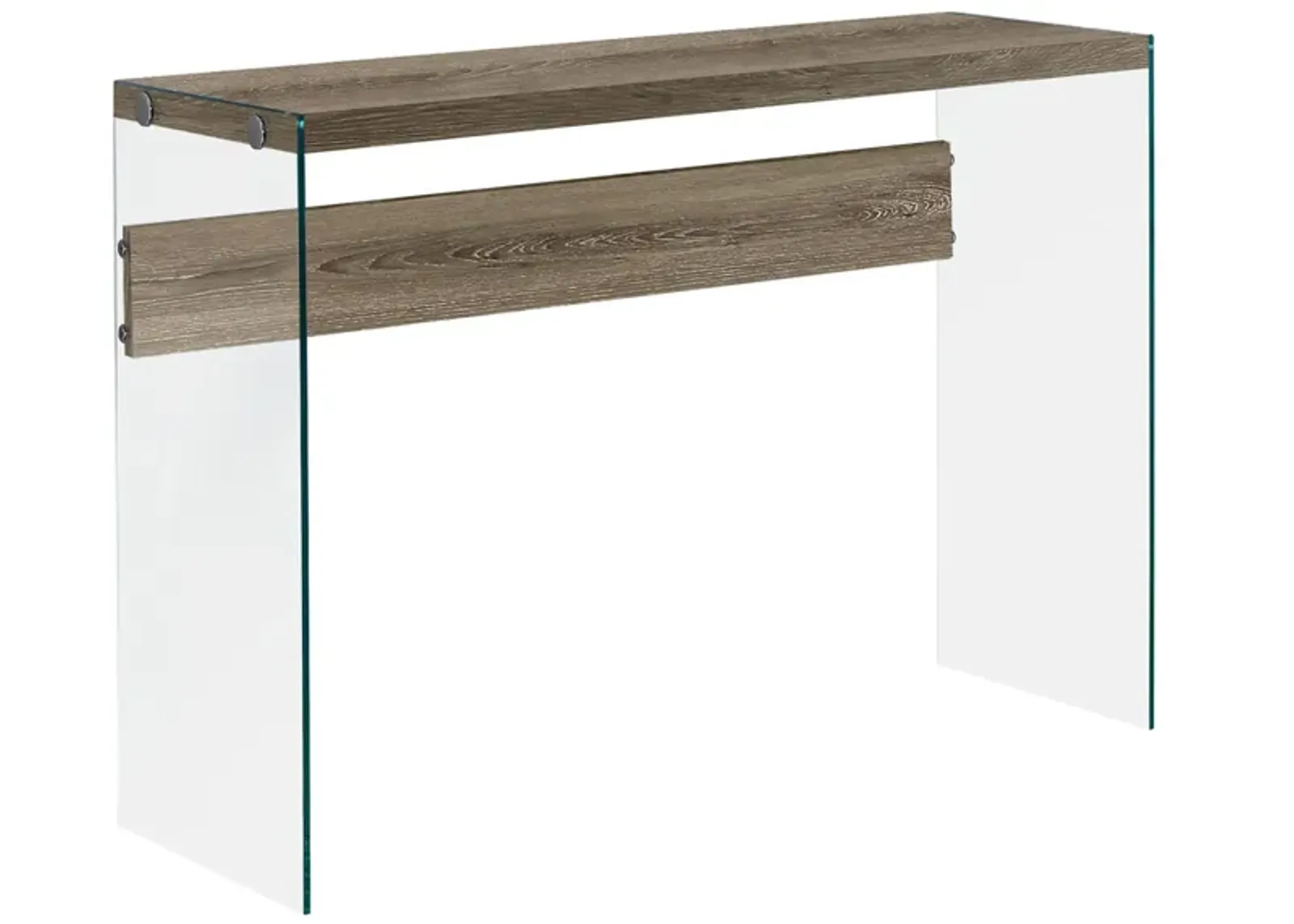 Veda Rectangular Sofa Table in Dark Taupe by Monarch Specialties