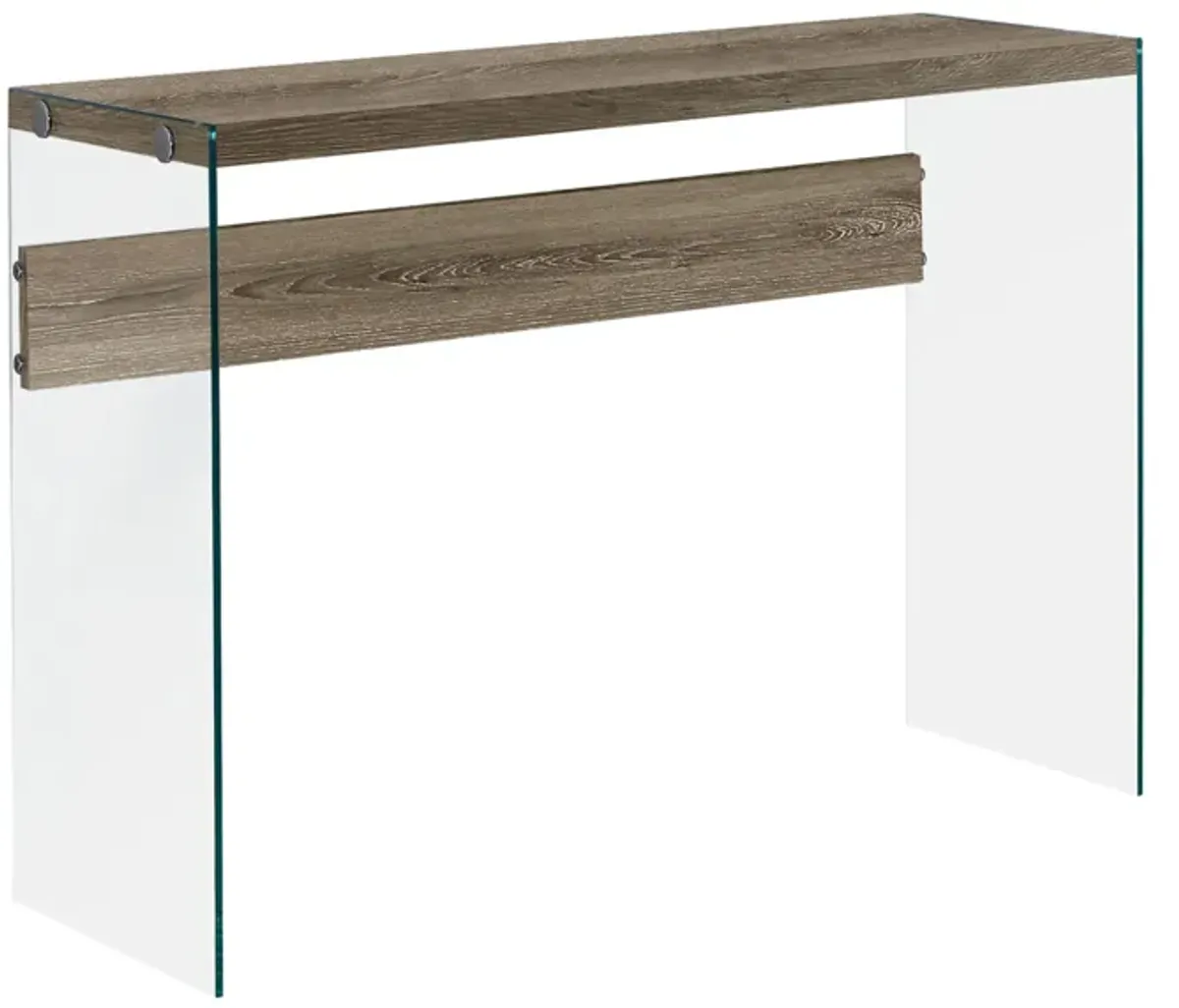 Veda Rectangular Sofa Table in Dark Taupe by Monarch Specialties