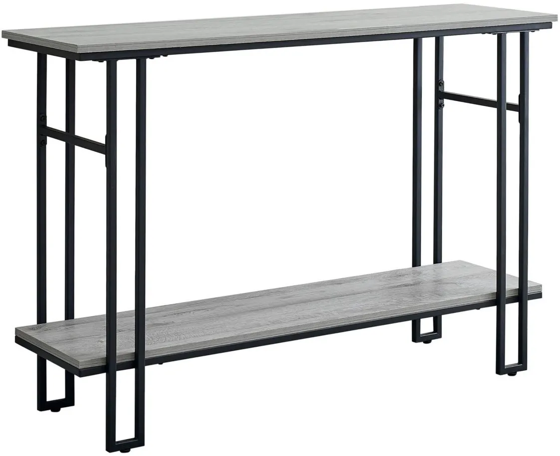 Parker Rectangular Console Table in Gray by Monarch Specialties