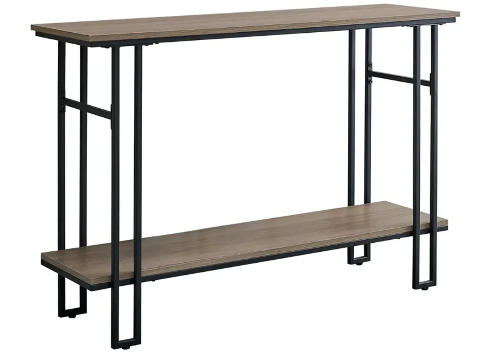 Parker Rectangular Console Table in Dark Taupe by Monarch Specialties