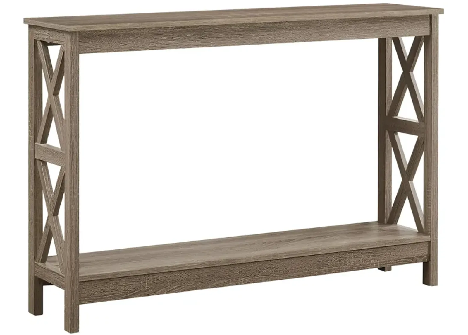 Nile Rectangular Console Table in Dark Taupe by Monarch Specialties