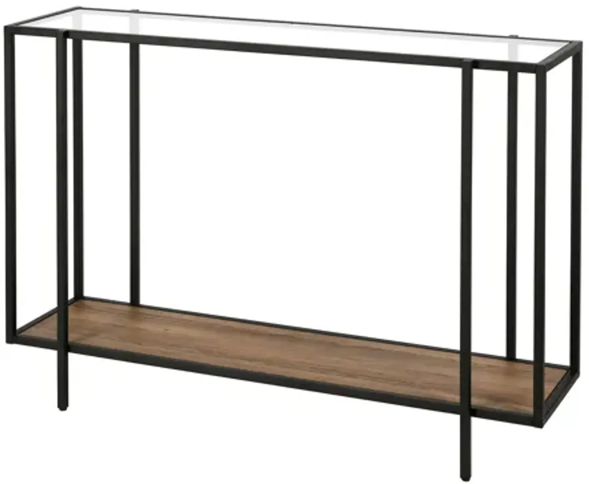 Karina Rectangular Sofa Table with Shelf