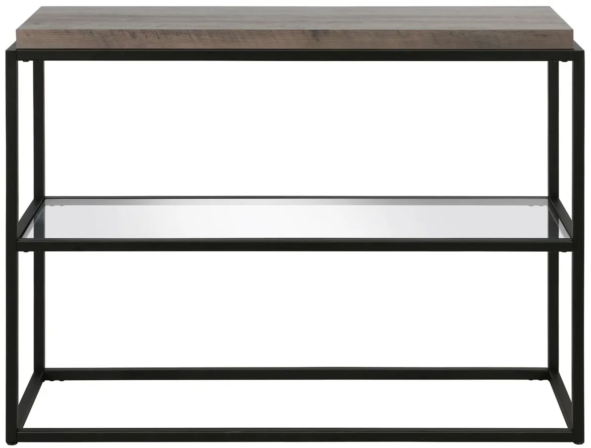 Fitza Rectangular Sofa Table in Blackened Bronze by Hudson & Canal