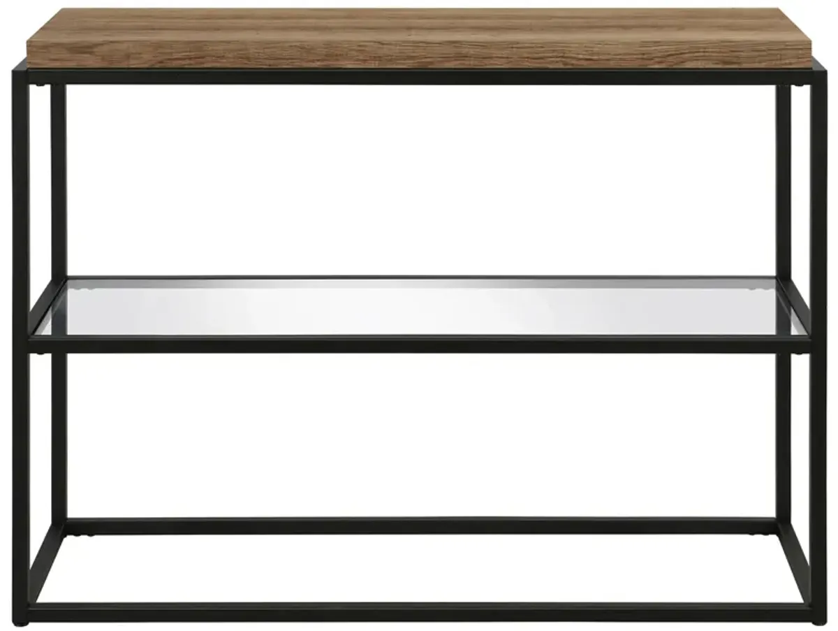 Fitza Rectangular Sofa Table in Blackened Bronze by Hudson & Canal