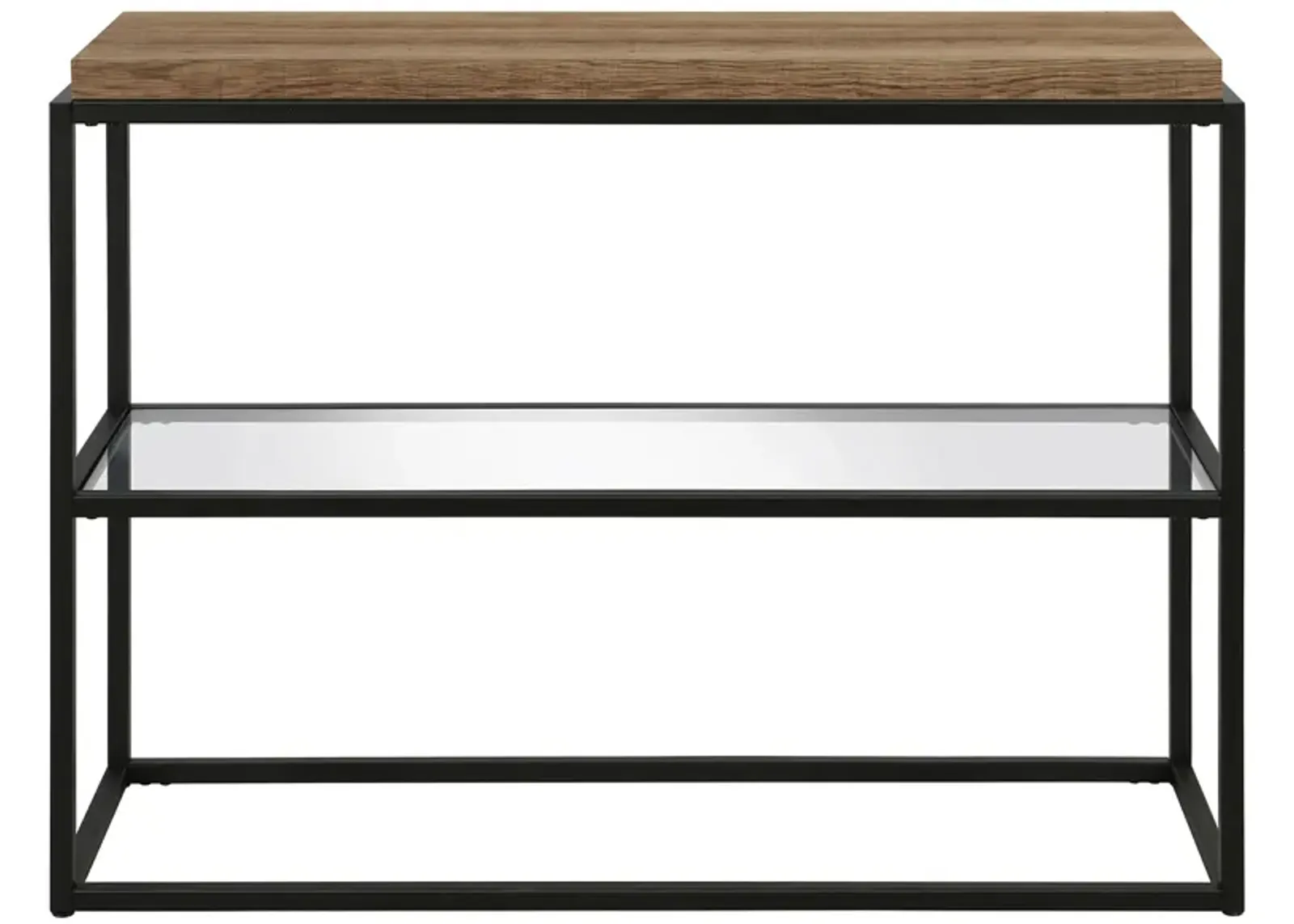 Fitza Rectangular Sofa Table in Blackened Bronze by Hudson & Canal