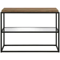 Fitza Rectangular Sofa Table in Blackened Bronze by Hudson & Canal