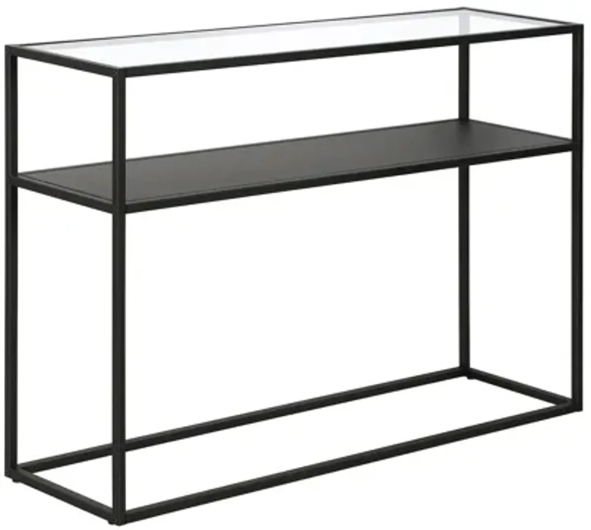 Tina Rectangular Sofa Table with Solid Metal Shelf