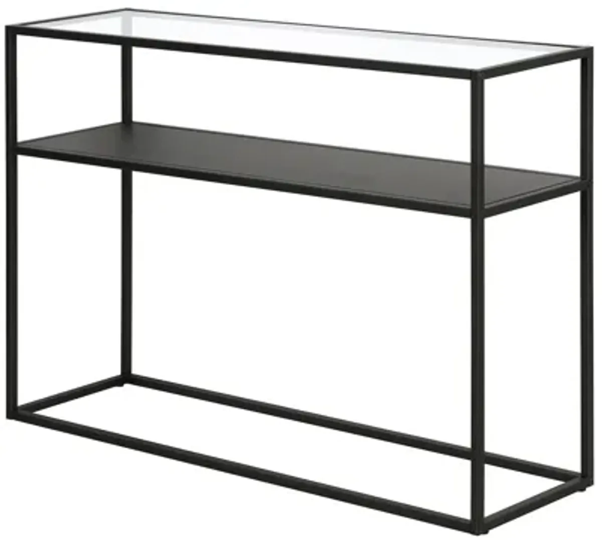 Tina Rectangular Sofa Table with Solid Metal Shelf