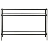 Parkero Rectangular Sofa Table in Blackened Bronze by Hudson & Canal