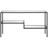 Grebe Rectangular Accent Table in Blackened Bronze by Hudson & Canal