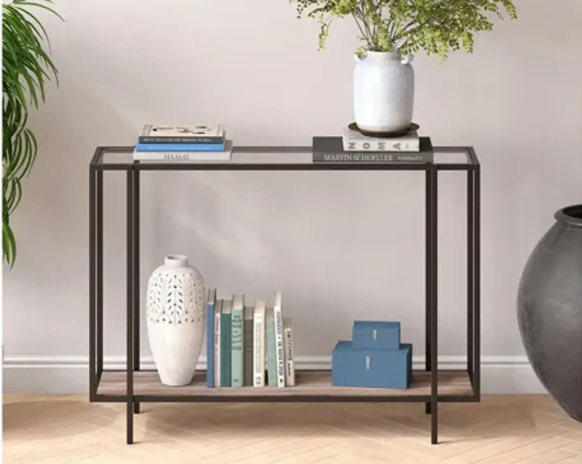 Karina Rectangular Sofa Table with Shelf