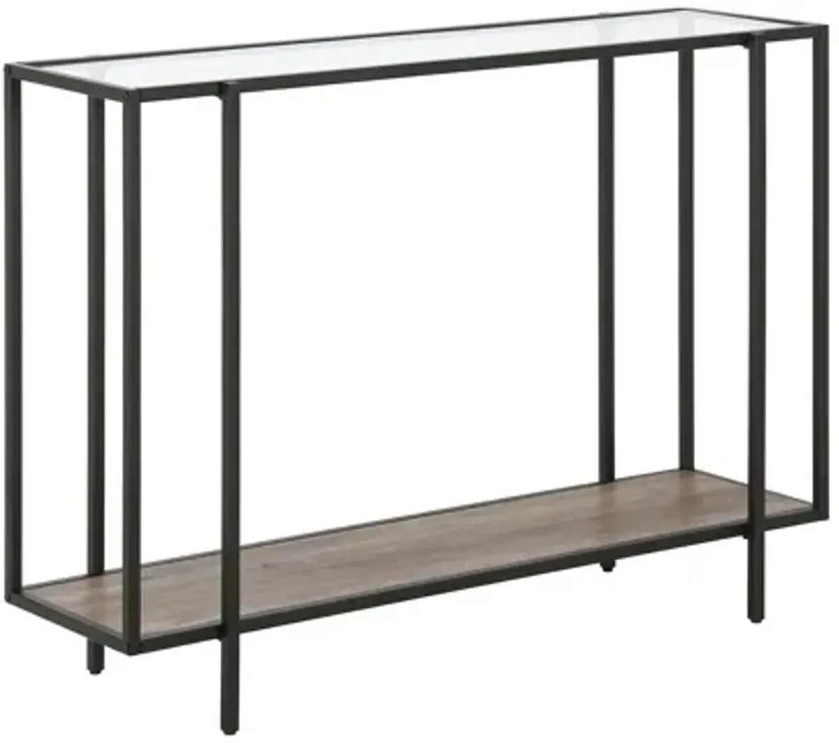 Karina Rectangular Sofa Table with Shelf