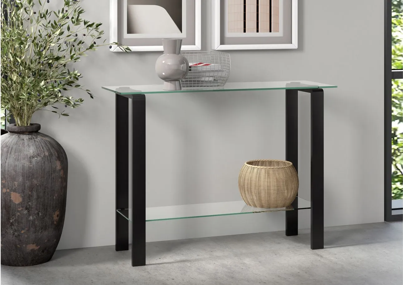 Lillee Rectangular Accent Table in Blackened Bronze by Hudson & Canal