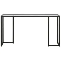 Monaea Rectangular Accent Table in Blackened Bronze by Hudson & Canal