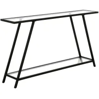 Lunel Rectangular Sofa Table in Blackened Bronze by Hudson & Canal