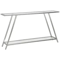Lunel Rectangular Sofa Table in Silver by Hudson & Canal