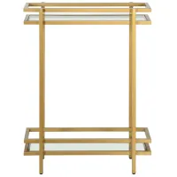 Robillard Console Table in Brass by Hudson & Canal
