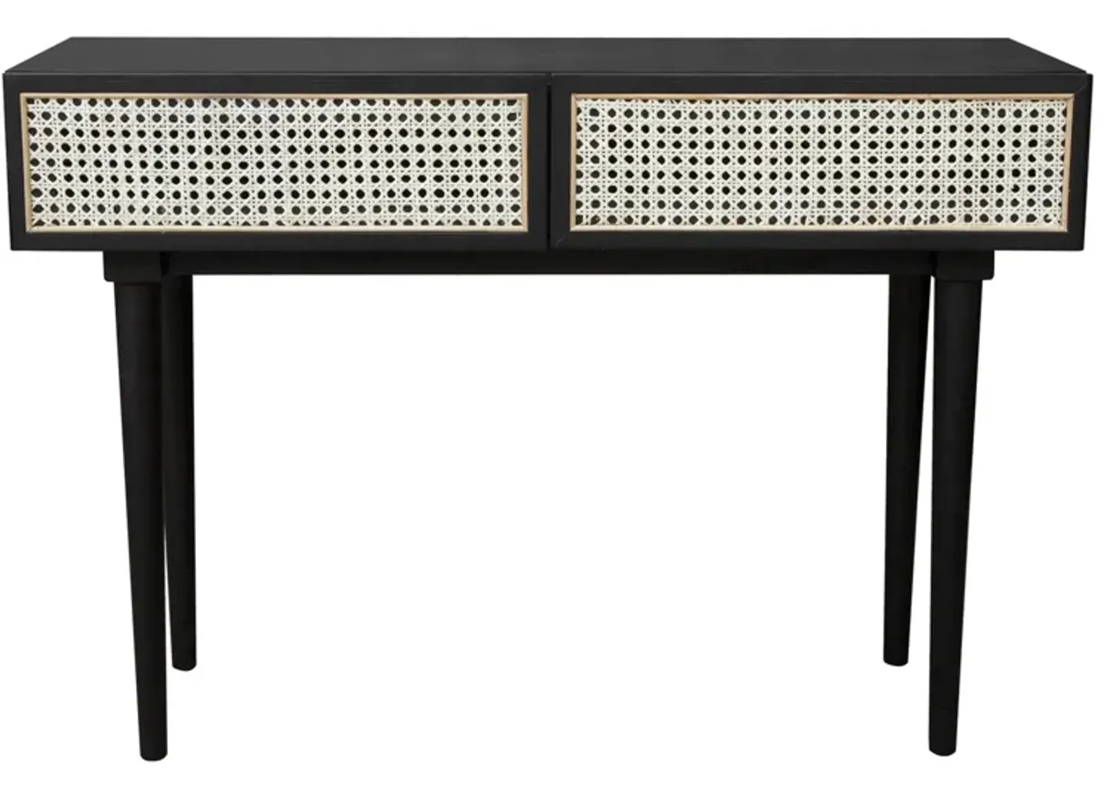 Cane Console Table