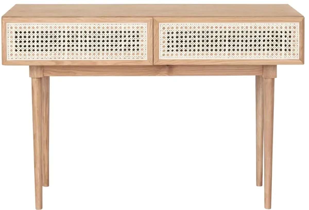 Cane Console Table in Natural by LH Imports Ltd