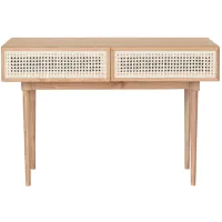 Cane Console Table in Natural by LH Imports Ltd