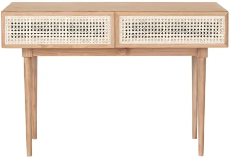 Cane Console Table in Natural by LH Imports Ltd