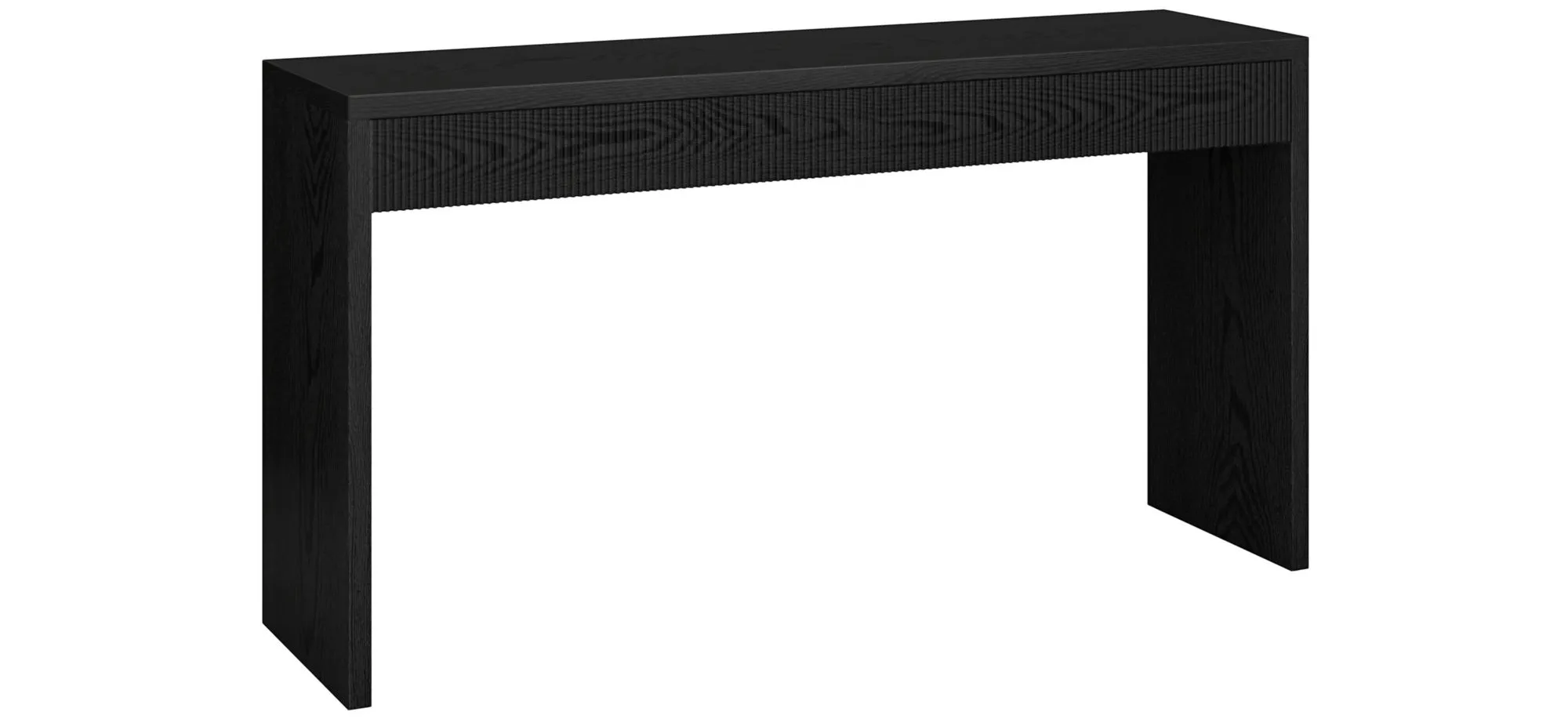 Lawrence Console Table in Black Grain by Hudson & Canal