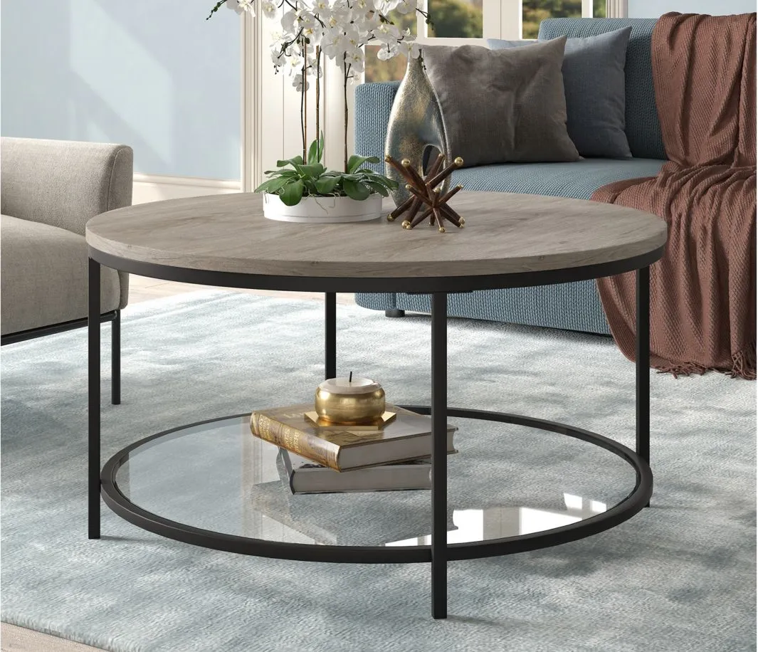 Sevilla Coffee Table in Antiqued Gray Oak by Hudson & Canal