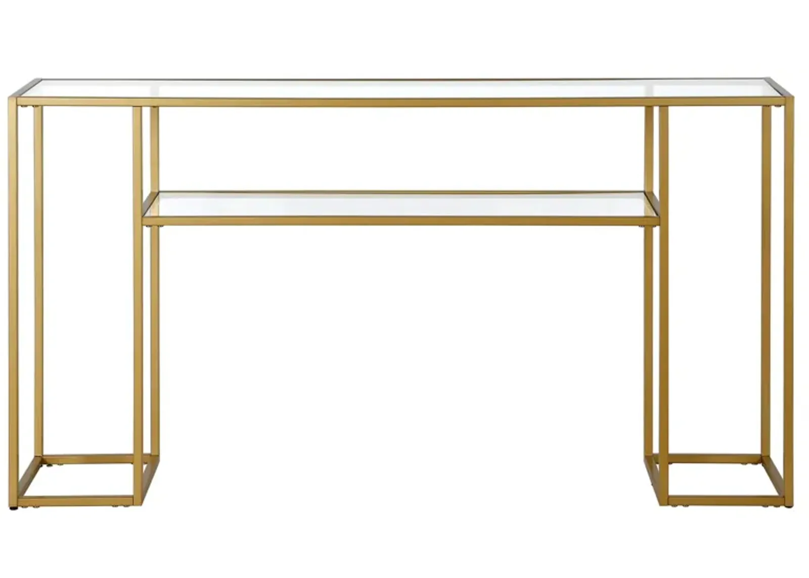 Marilyn Console Table in Brass by Hudson & Canal