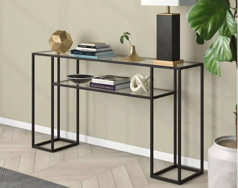 Marilyn Console Table in Blackened Bronze by Hudson & Canal