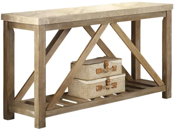 Palmdale Rectangular Marble Sofa Table