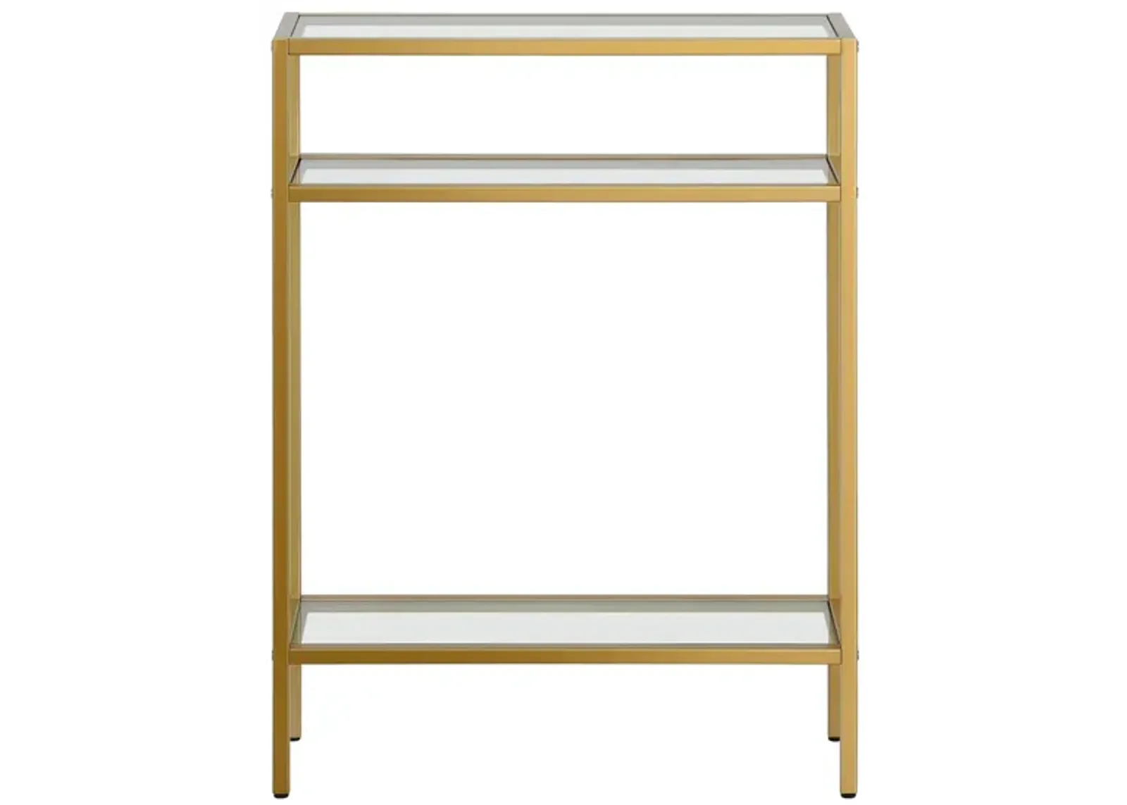 Parker Console Table in Brass by Hudson & Canal