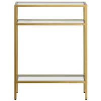 Parker Console Table in Brass by Hudson & Canal