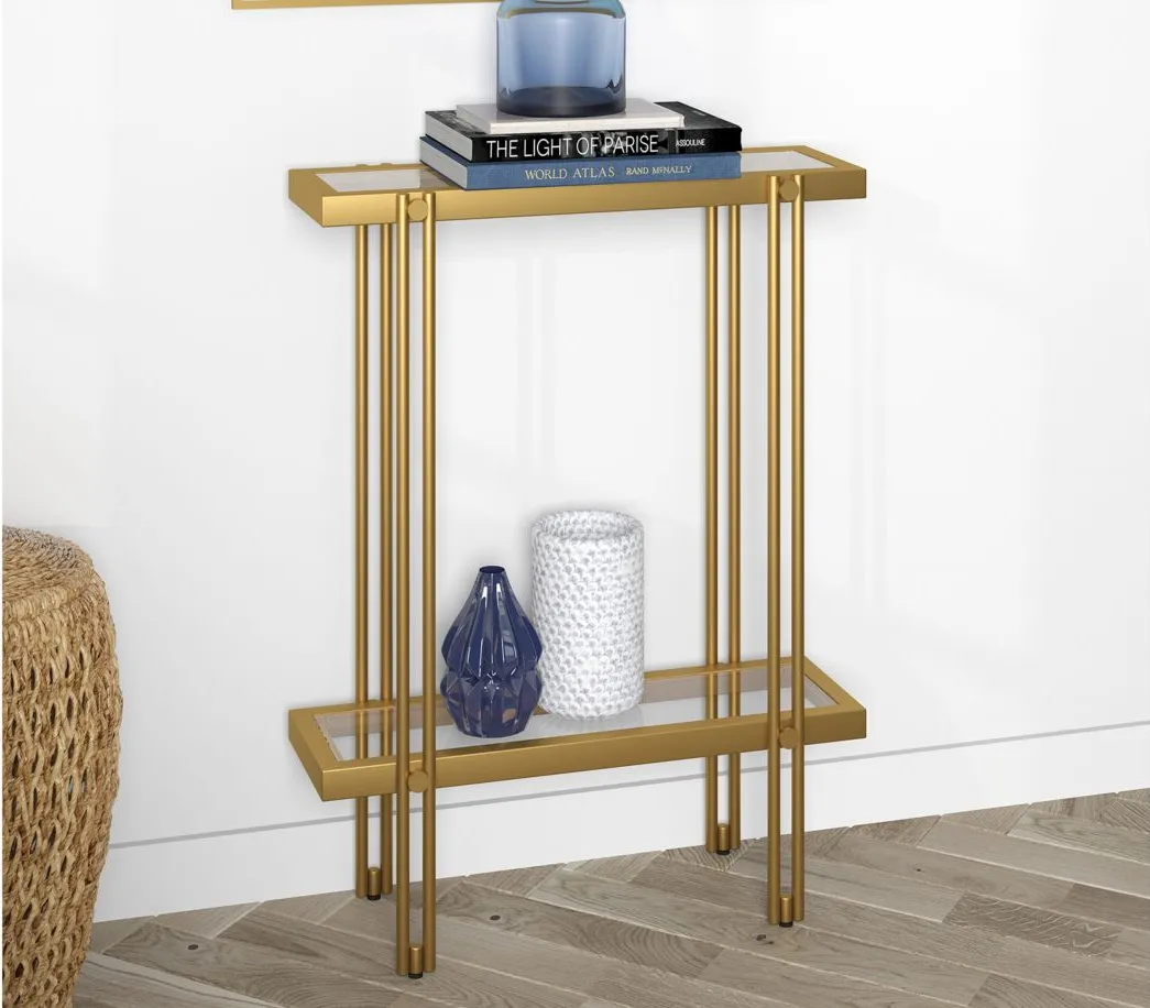 Driscoll Console Table in Brass by Hudson & Canal