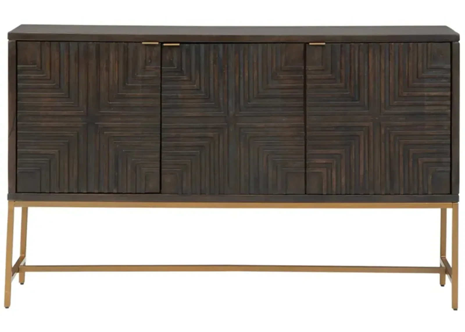 Folkland Credenza in Brown/Gold by Ashley Express