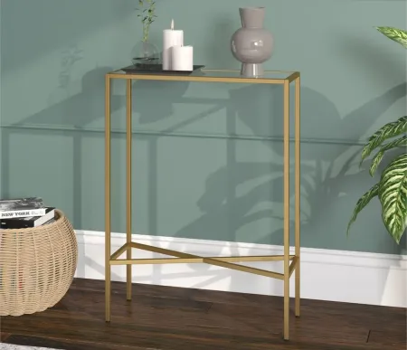 Eden Console Table in Brass by Hudson & Canal
