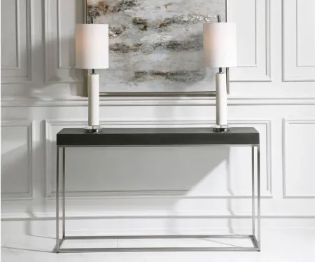 Jase Console Table in Black by Uttermost
