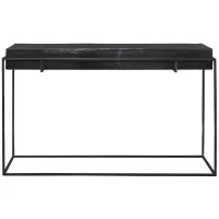 Telone Console Table in black by Uttermost