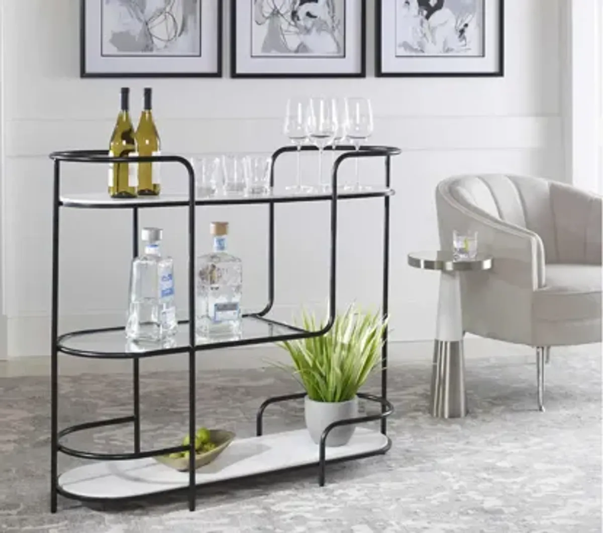 Trolley Bar Console