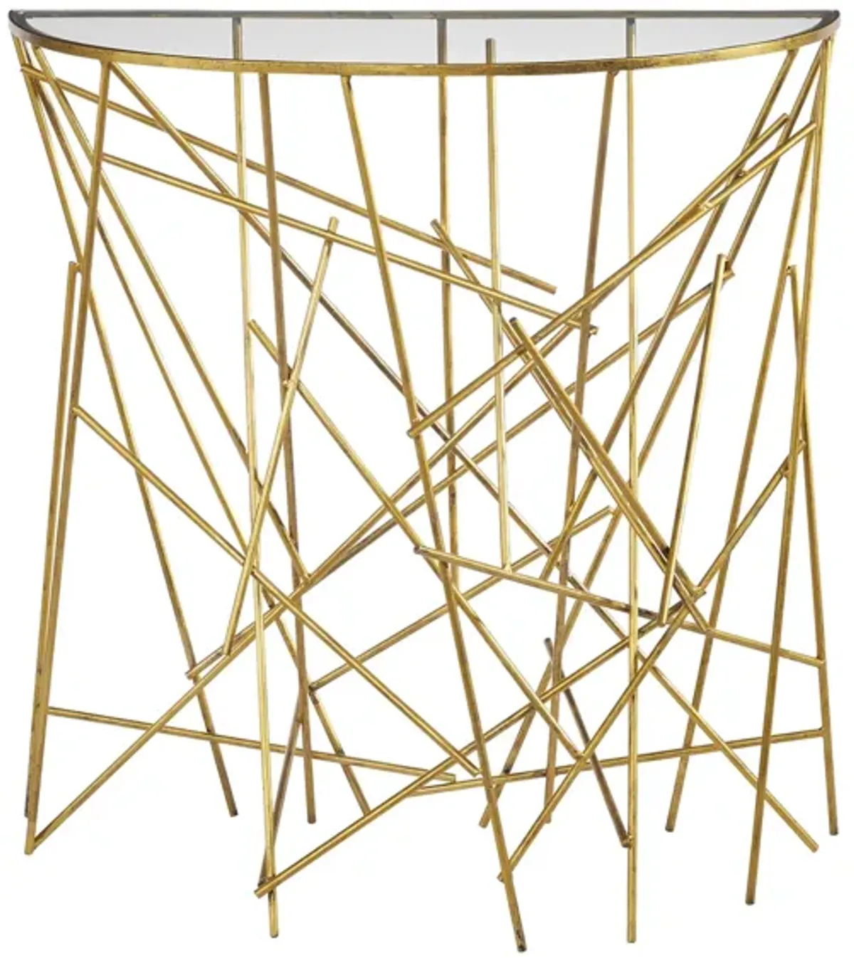 Philosopher Console Table in Gold by Uttermost