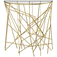 Philosopher Console Table in Gold by Uttermost