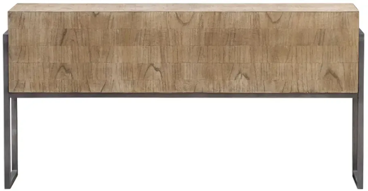 Nevis Console Table in Oatmeal by Uttermost