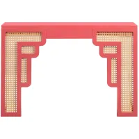 Suzie Console Table in Coral Pink by Tov Furniture