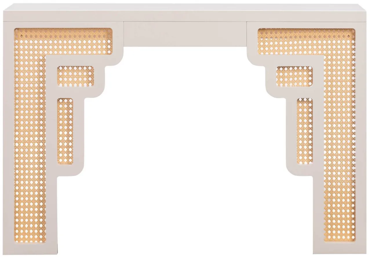 Suzie Console Table in White by Tov Furniture