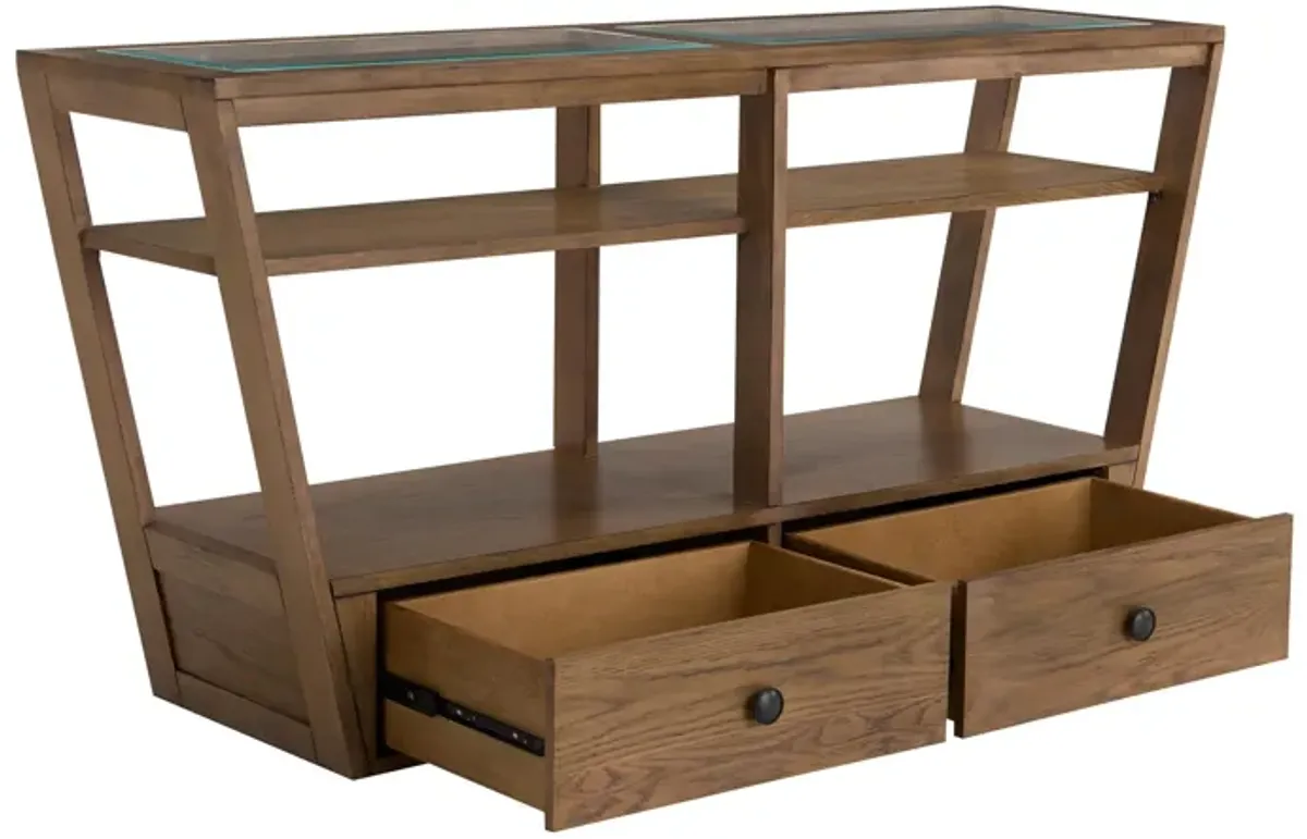 Kaywood Glass Top Sofa Table