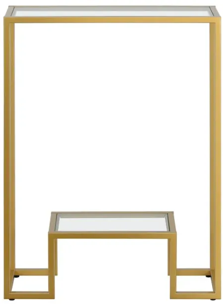 Tina Console Table in Brass by Hudson & Canal