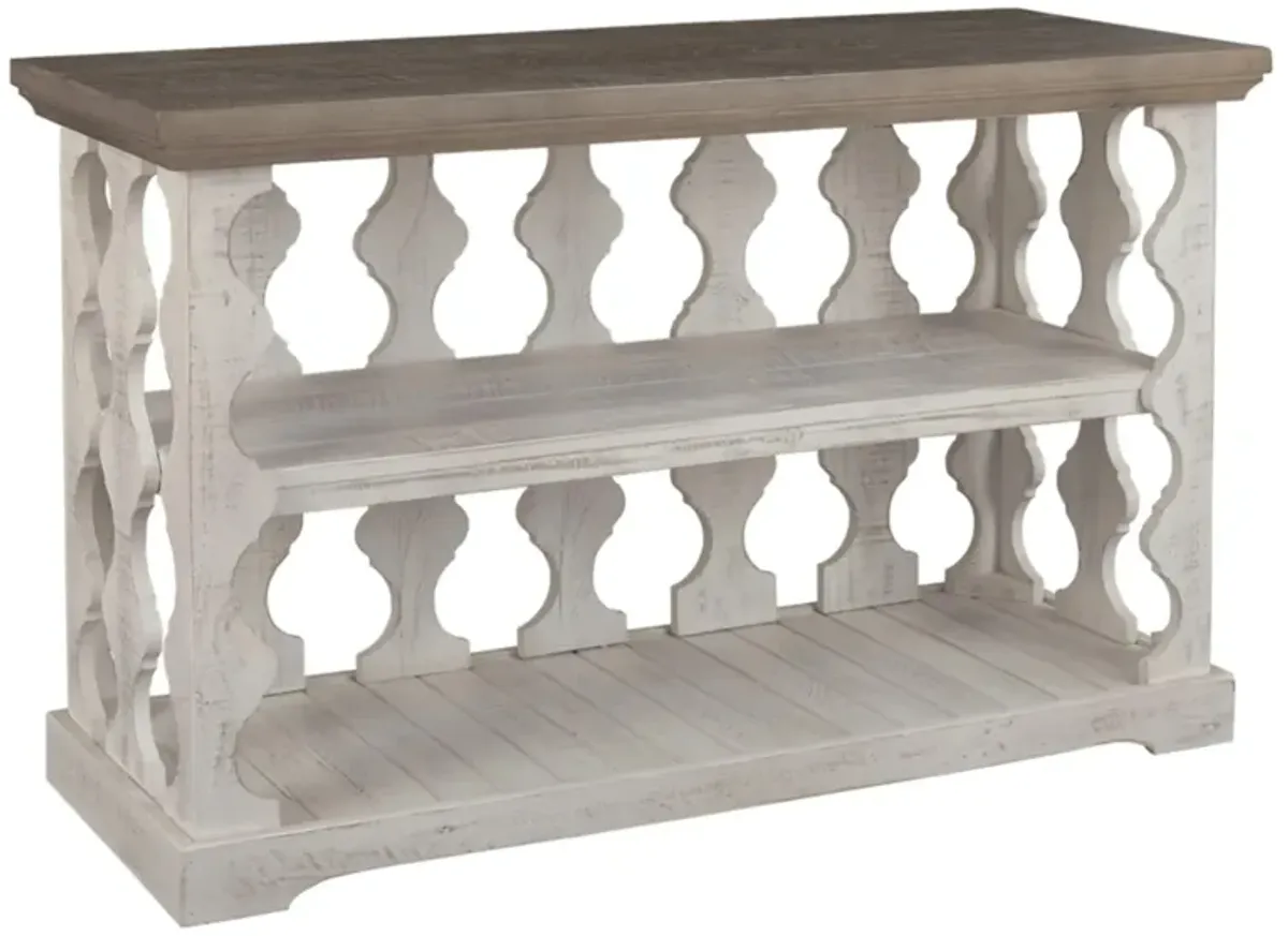 Havalance Casual Console Sofa Table in Gray/White by Ashley Express