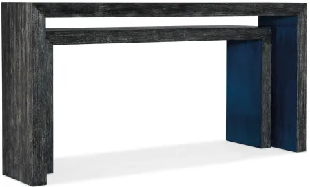 Melange Nesting Sofa Tables in Black wood by Hooker Furniture