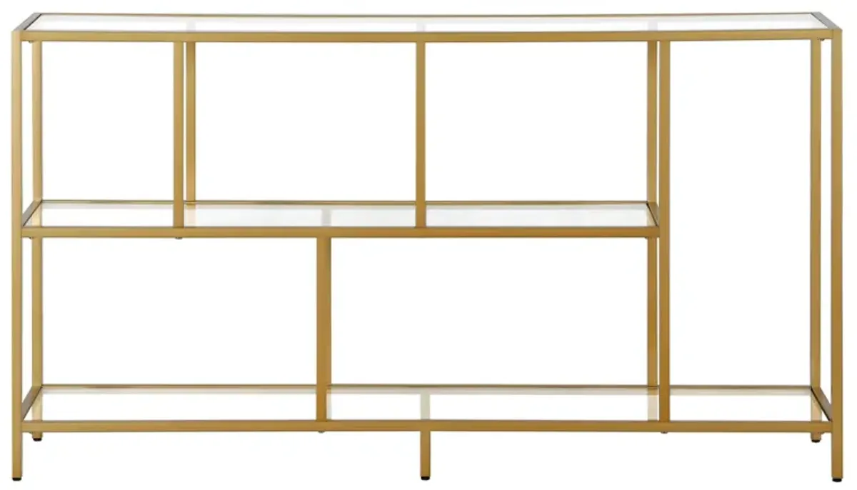 Zinnia Console Table in Brass by Hudson & Canal