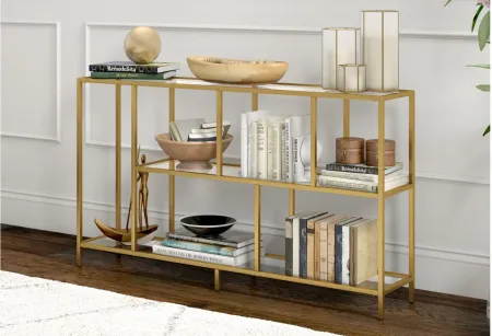 Zinnia Console Table in Brass by Hudson & Canal