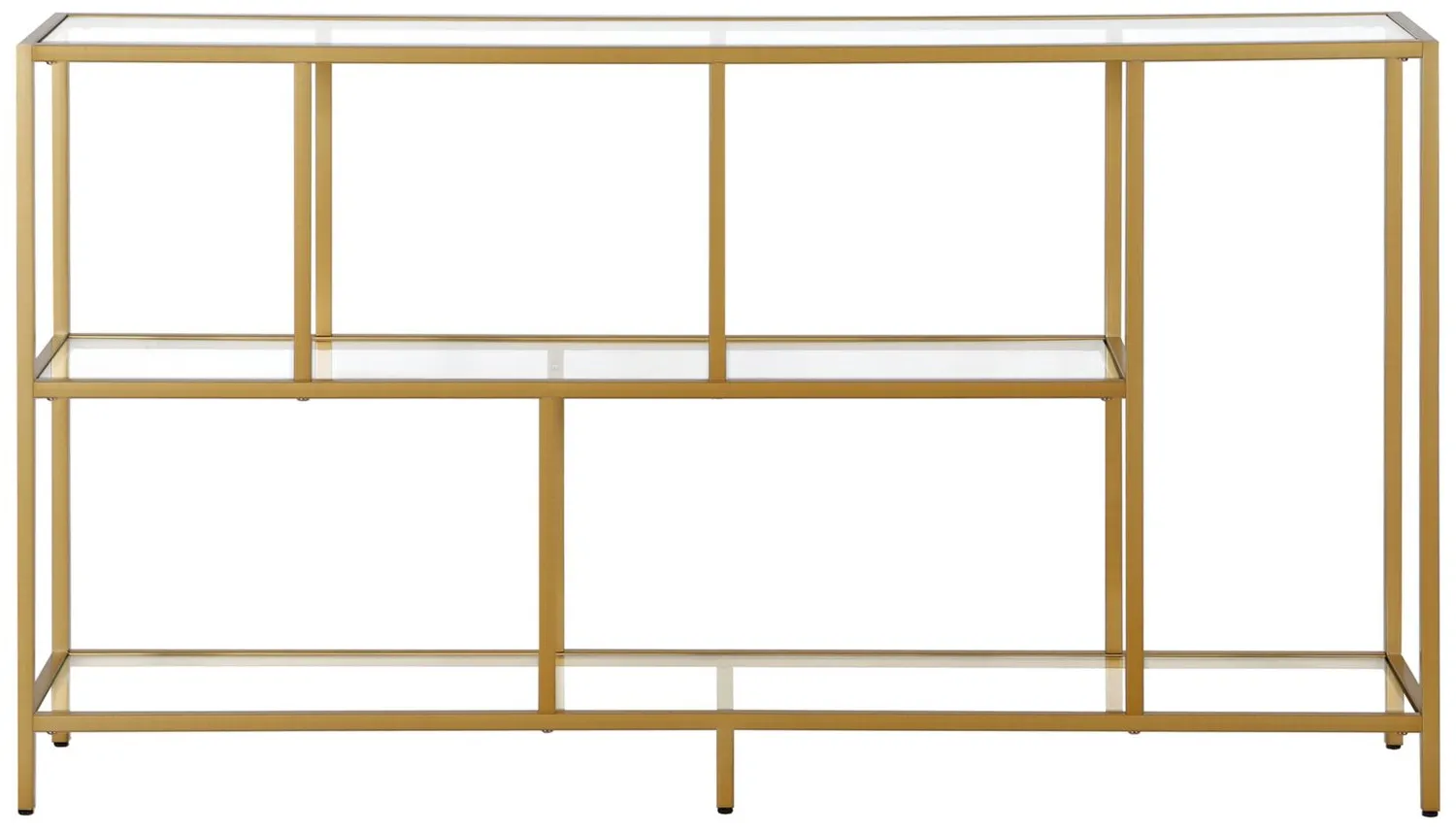 Zinnia Console Table in Brass by Hudson & Canal